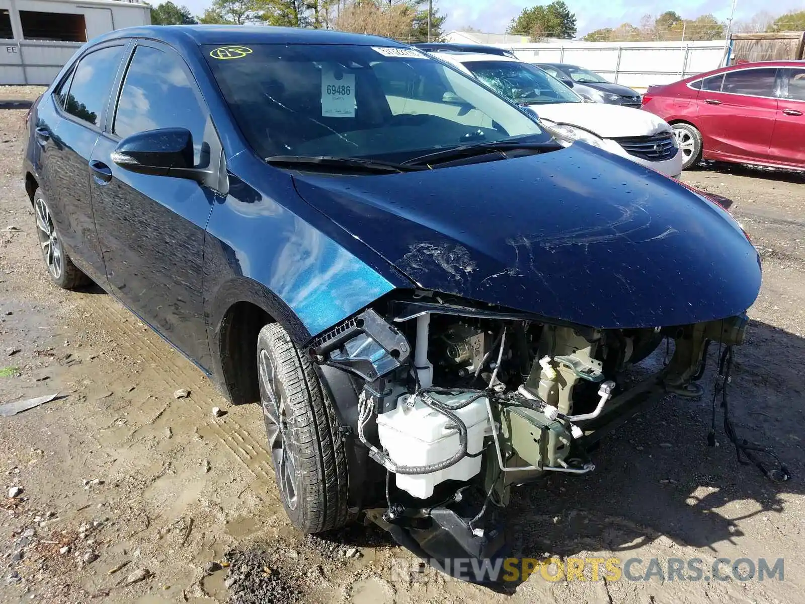 1 Photograph of a damaged car 5YFBURHE0KP870955 TOYOTA COROLLA 2019