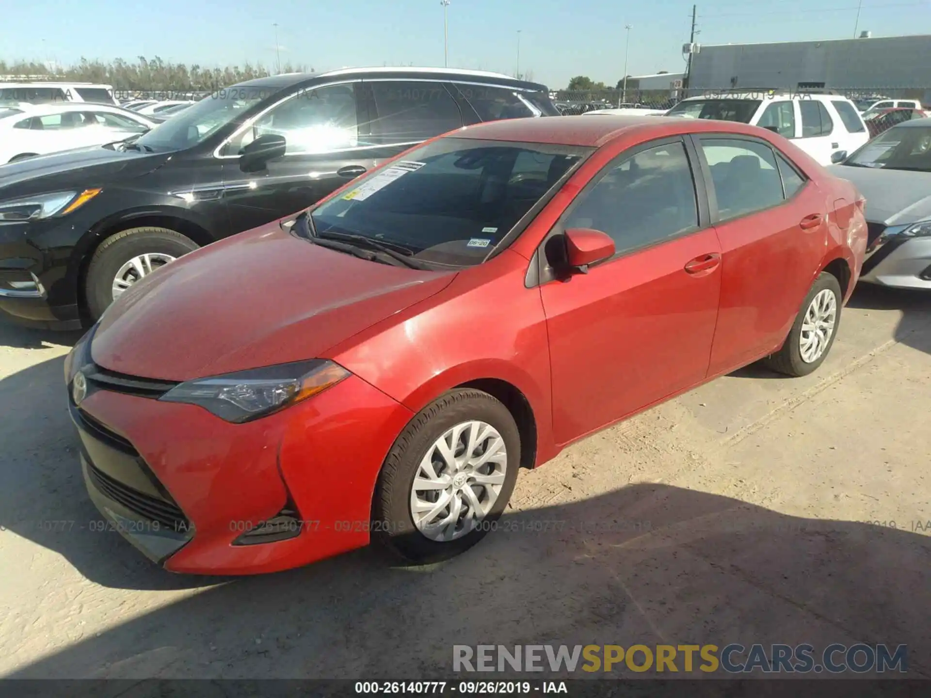 2 Photograph of a damaged car 5YFBURHE0KP871166 TOYOTA COROLLA 2019