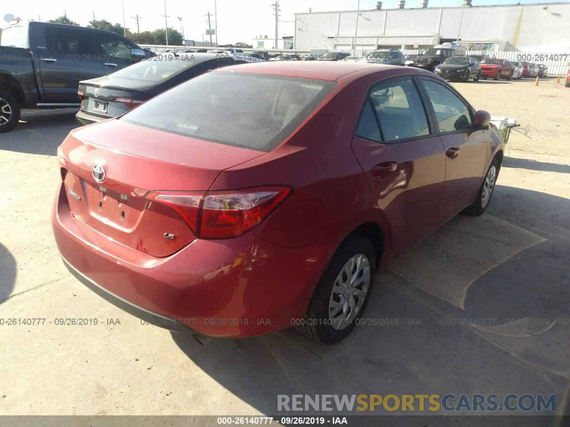 4 Photograph of a damaged car 5YFBURHE0KP871166 TOYOTA COROLLA 2019