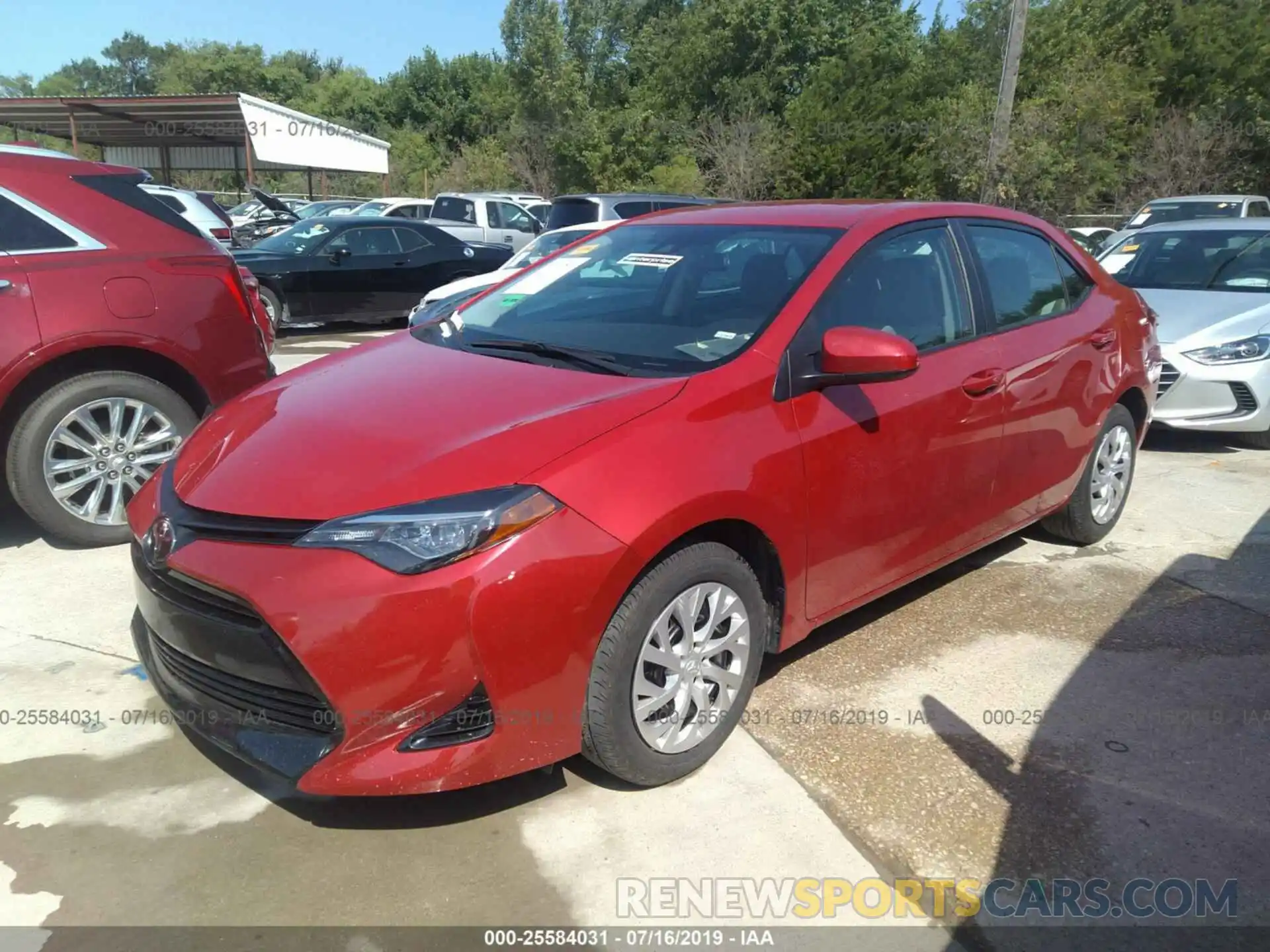 2 Photograph of a damaged car 5YFBURHE0KP871247 TOYOTA COROLLA 2019