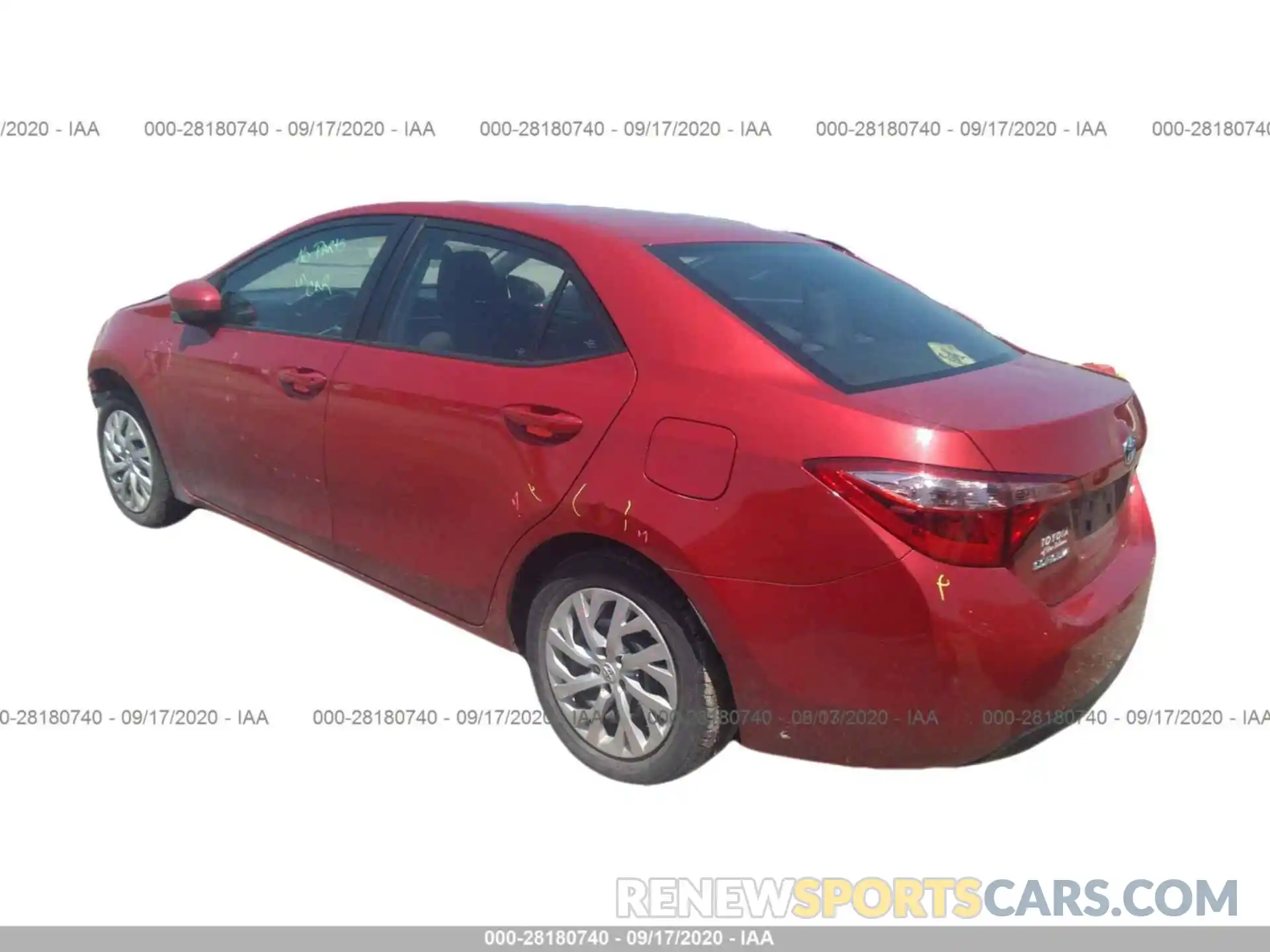 3 Photograph of a damaged car 5YFBURHE0KP871636 TOYOTA COROLLA 2019