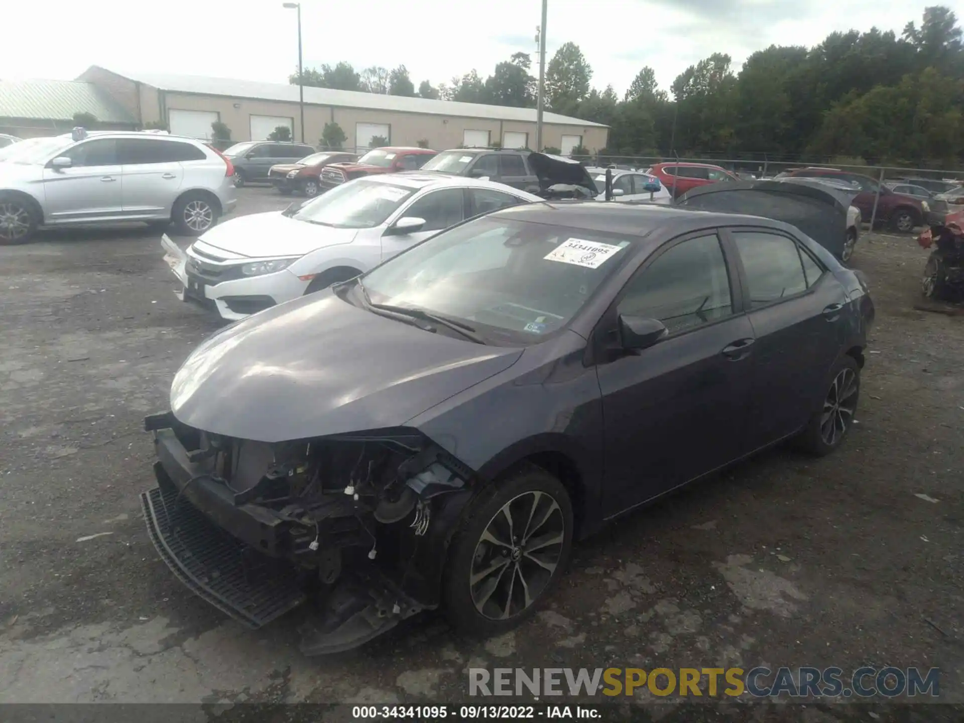 2 Photograph of a damaged car 5YFBURHE0KP871989 TOYOTA COROLLA 2019