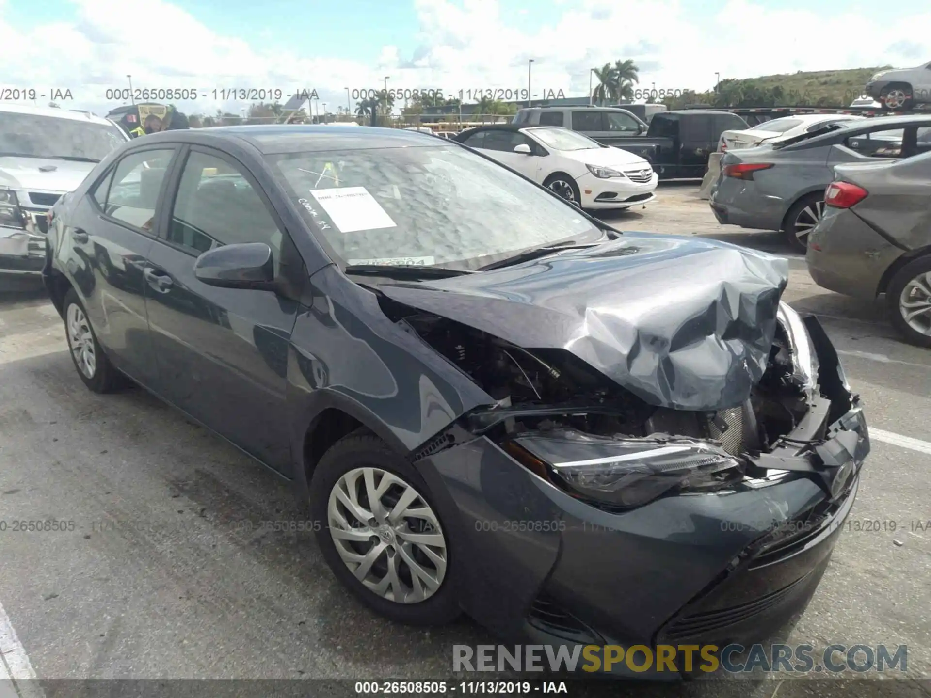 1 Photograph of a damaged car 5YFBURHE0KP872415 TOYOTA COROLLA 2019