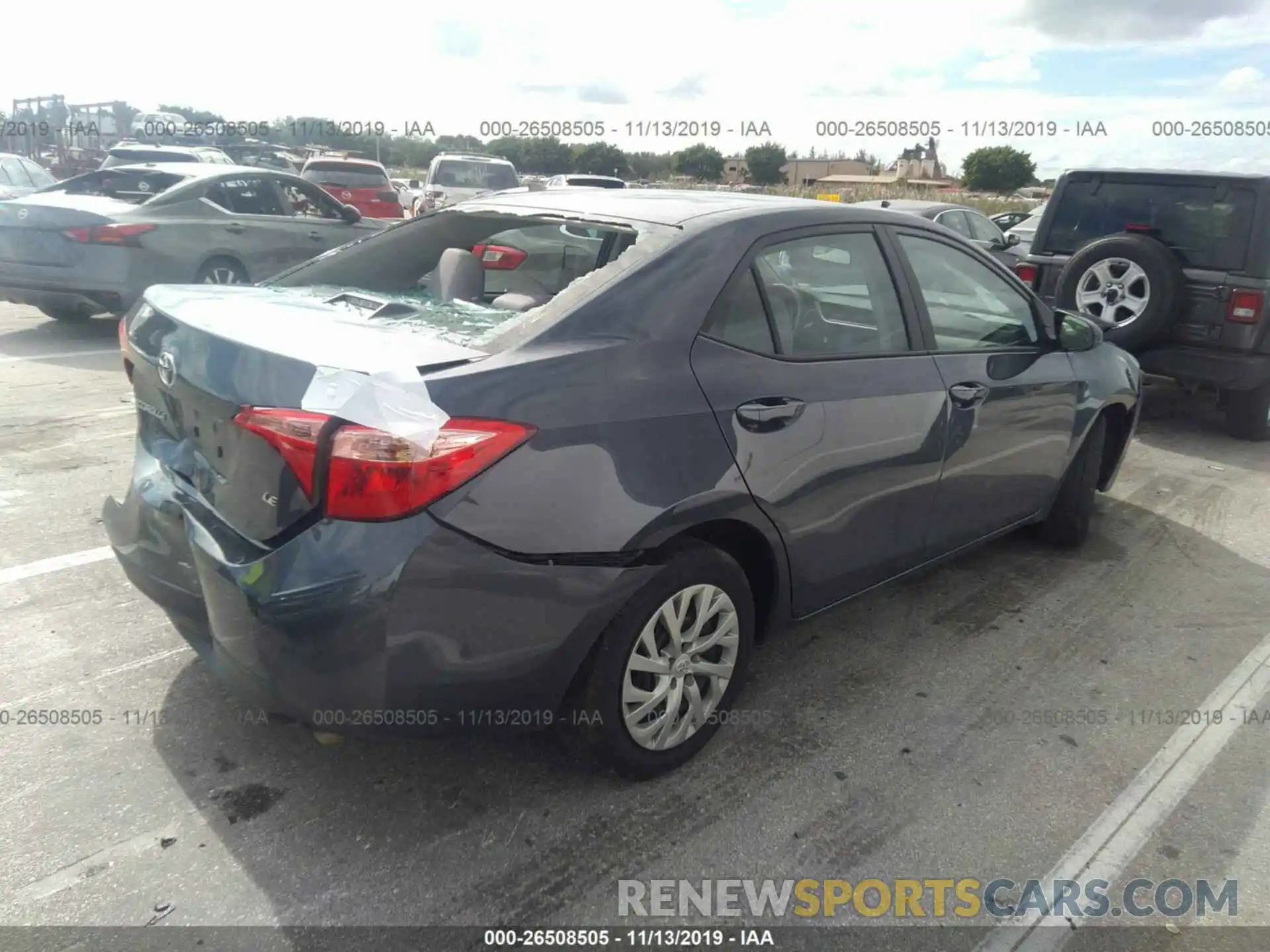 4 Photograph of a damaged car 5YFBURHE0KP872415 TOYOTA COROLLA 2019