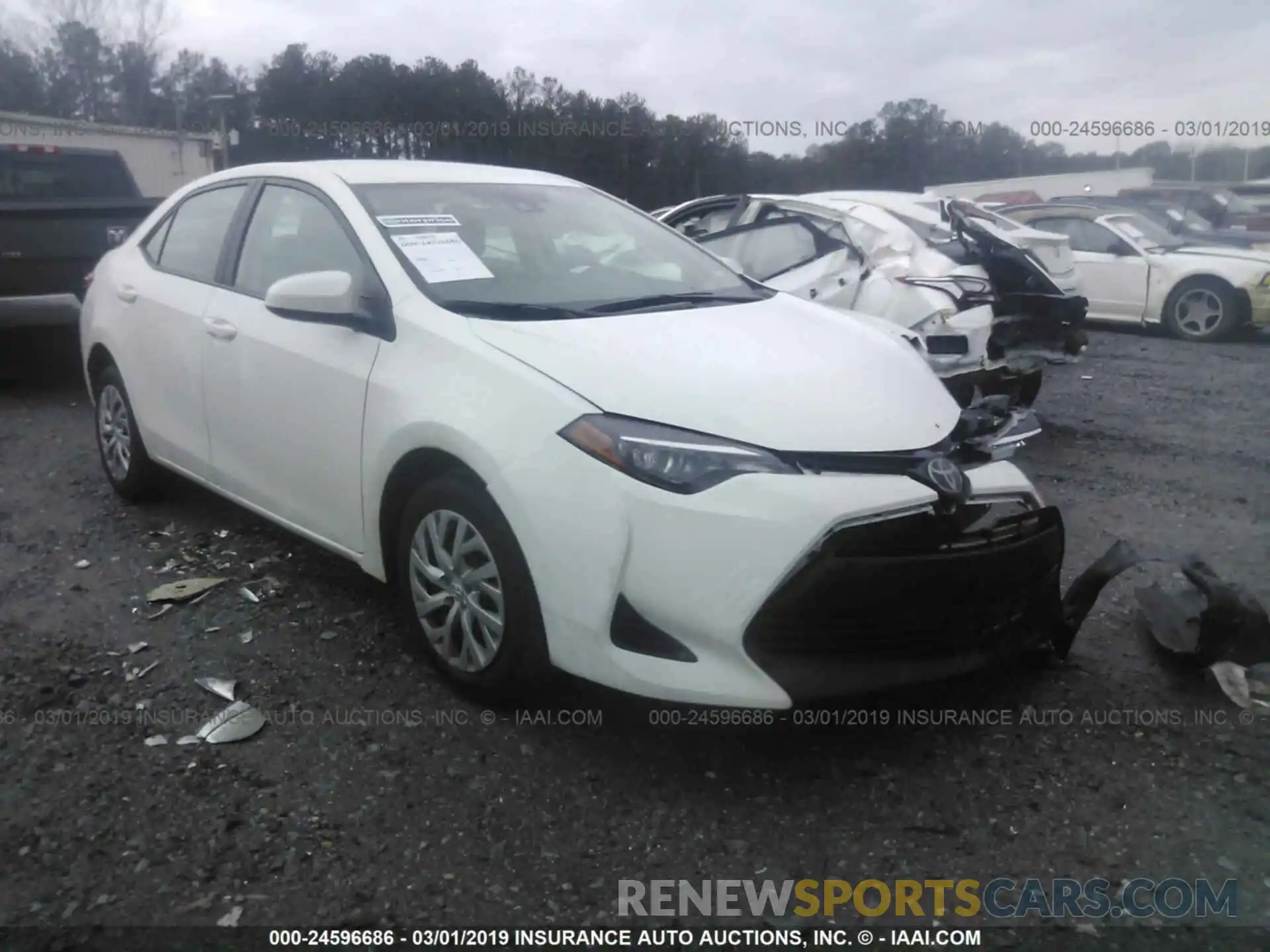 1 Photograph of a damaged car 5YFBURHE0KP872429 TOYOTA COROLLA 2019