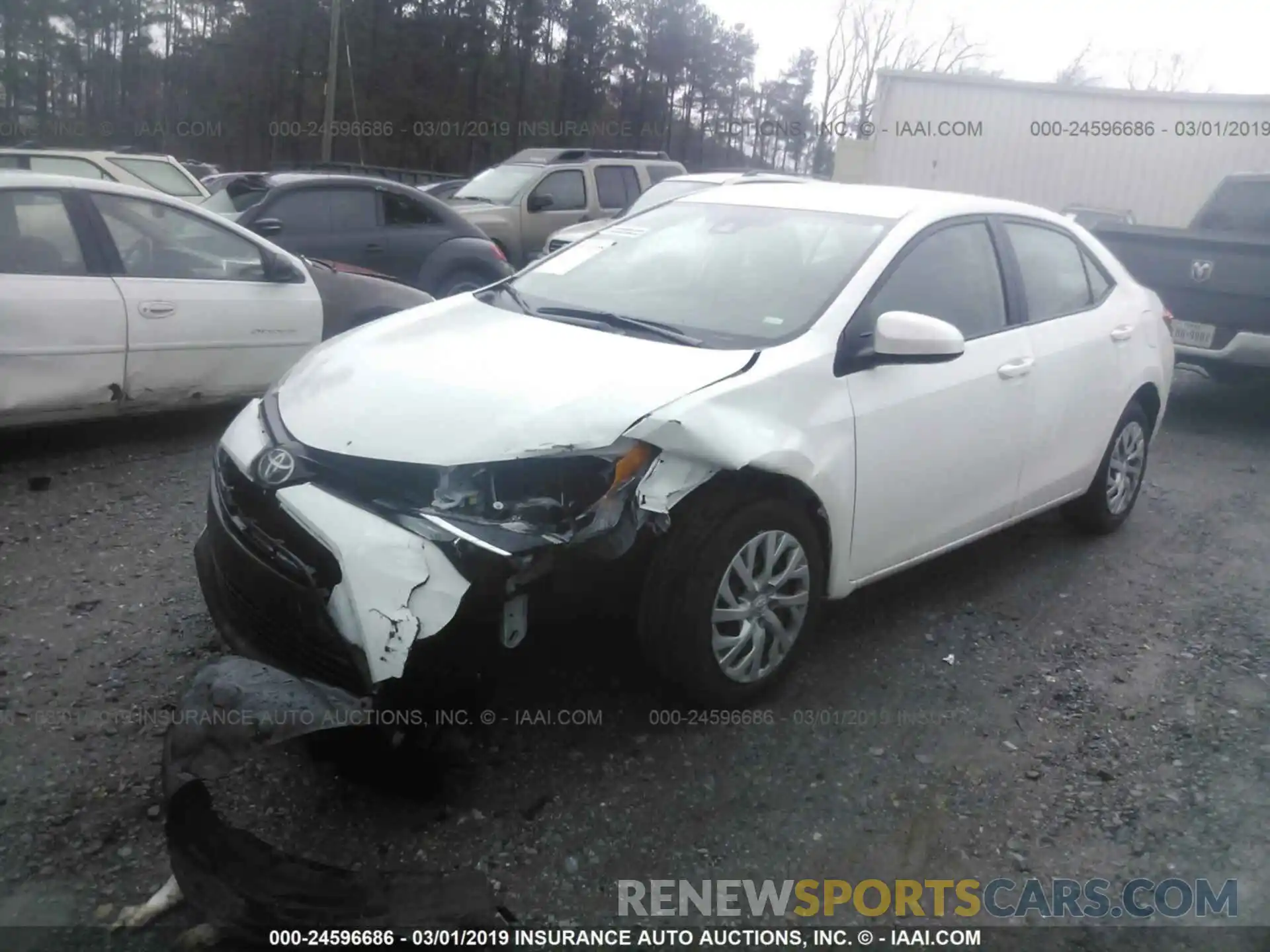 2 Photograph of a damaged car 5YFBURHE0KP872429 TOYOTA COROLLA 2019