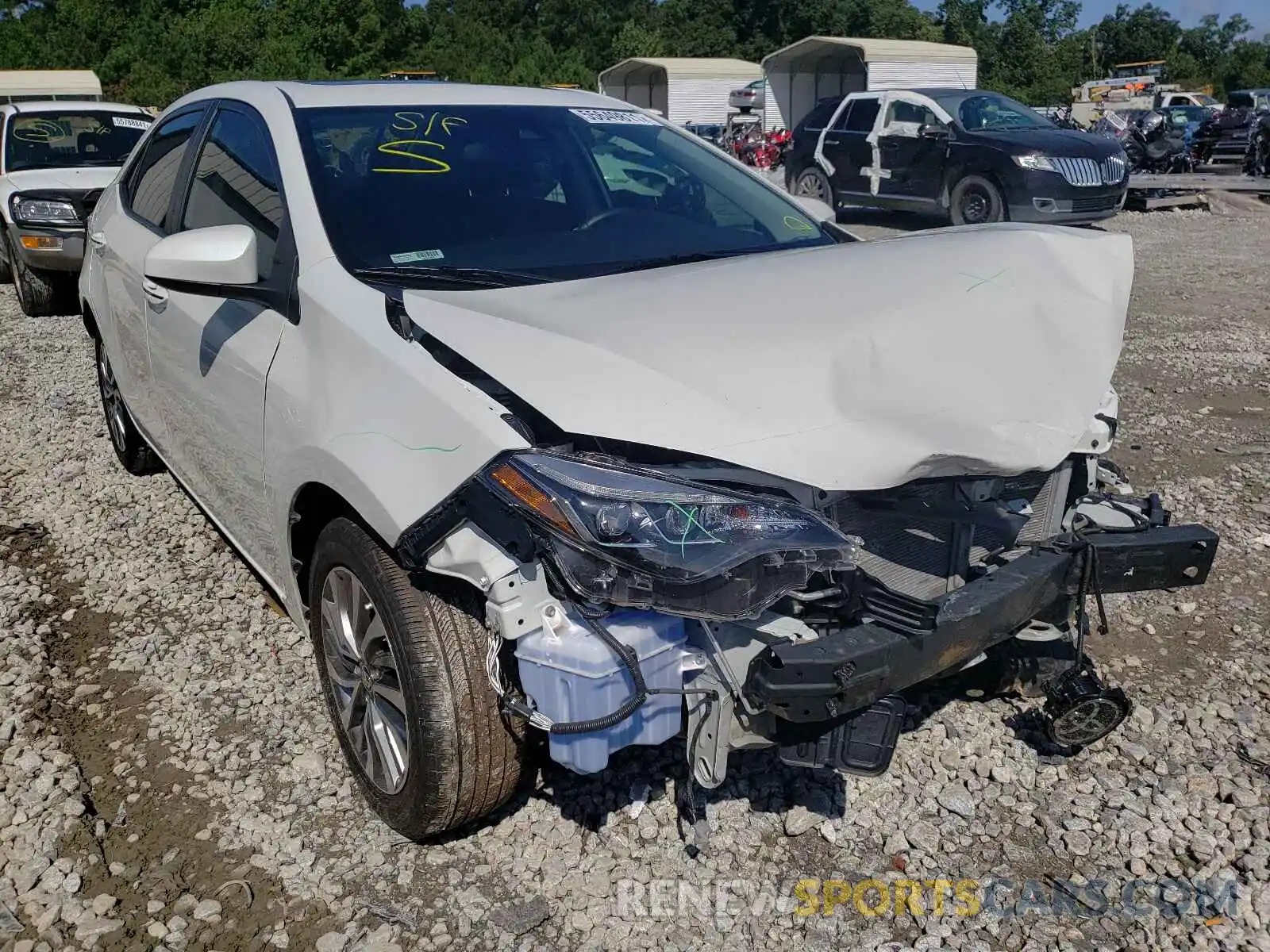 1 Photograph of a damaged car 5YFBURHE0KP872978 TOYOTA COROLLA 2019