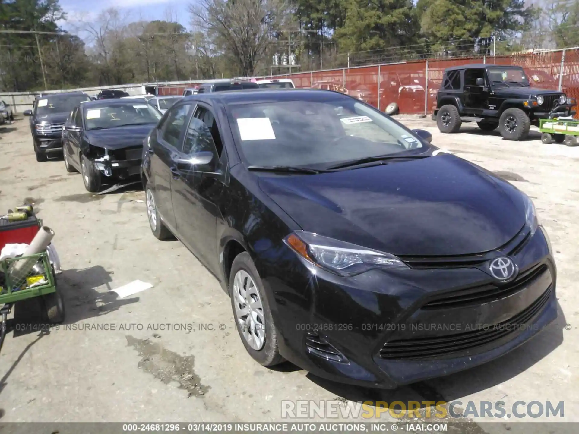 1 Photograph of a damaged car 5YFBURHE0KP873029 TOYOTA COROLLA 2019