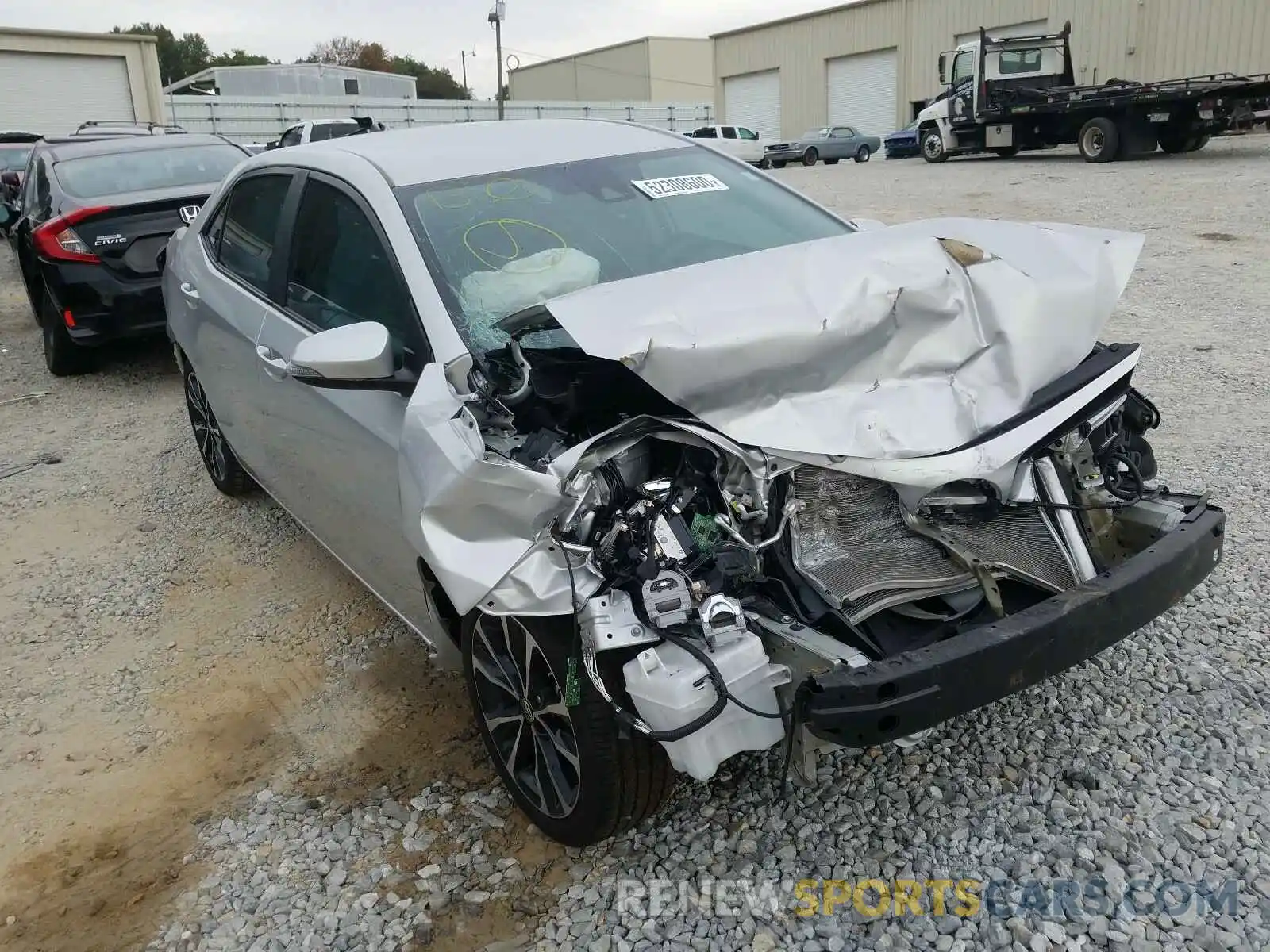 1 Photograph of a damaged car 5YFBURHE0KP873211 TOYOTA COROLLA 2019