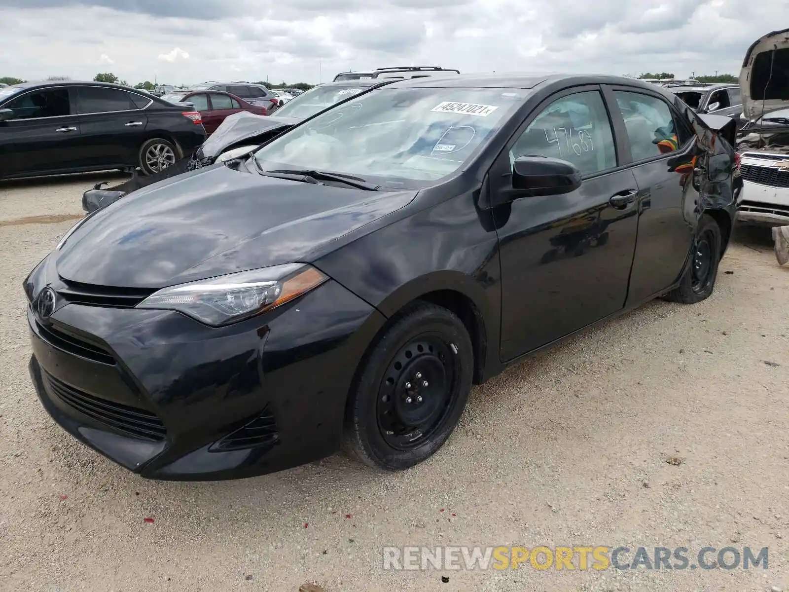 2 Photograph of a damaged car 5YFBURHE0KP873435 TOYOTA COROLLA 2019