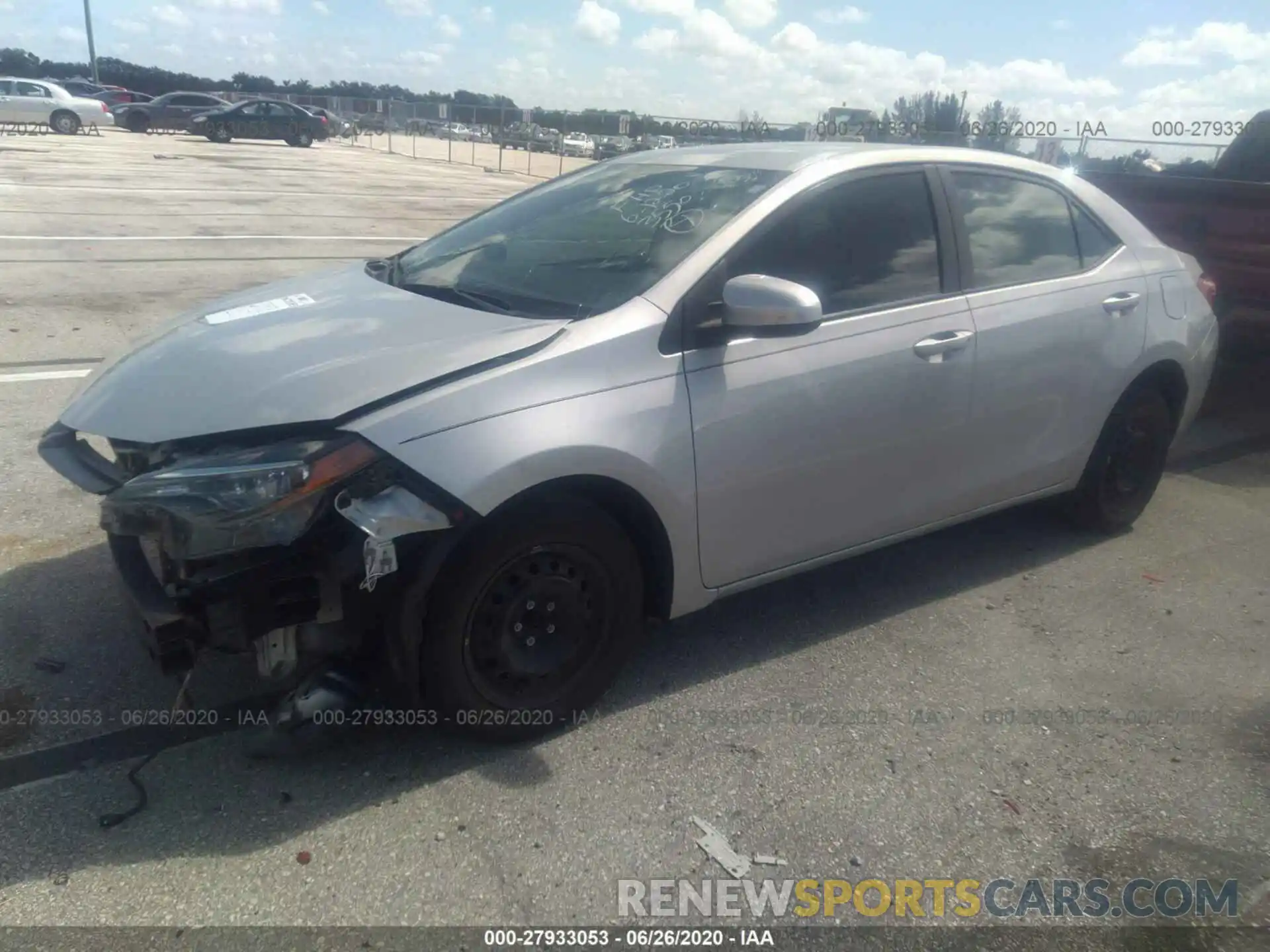 2 Photograph of a damaged car 5YFBURHE0KP873550 TOYOTA COROLLA 2019