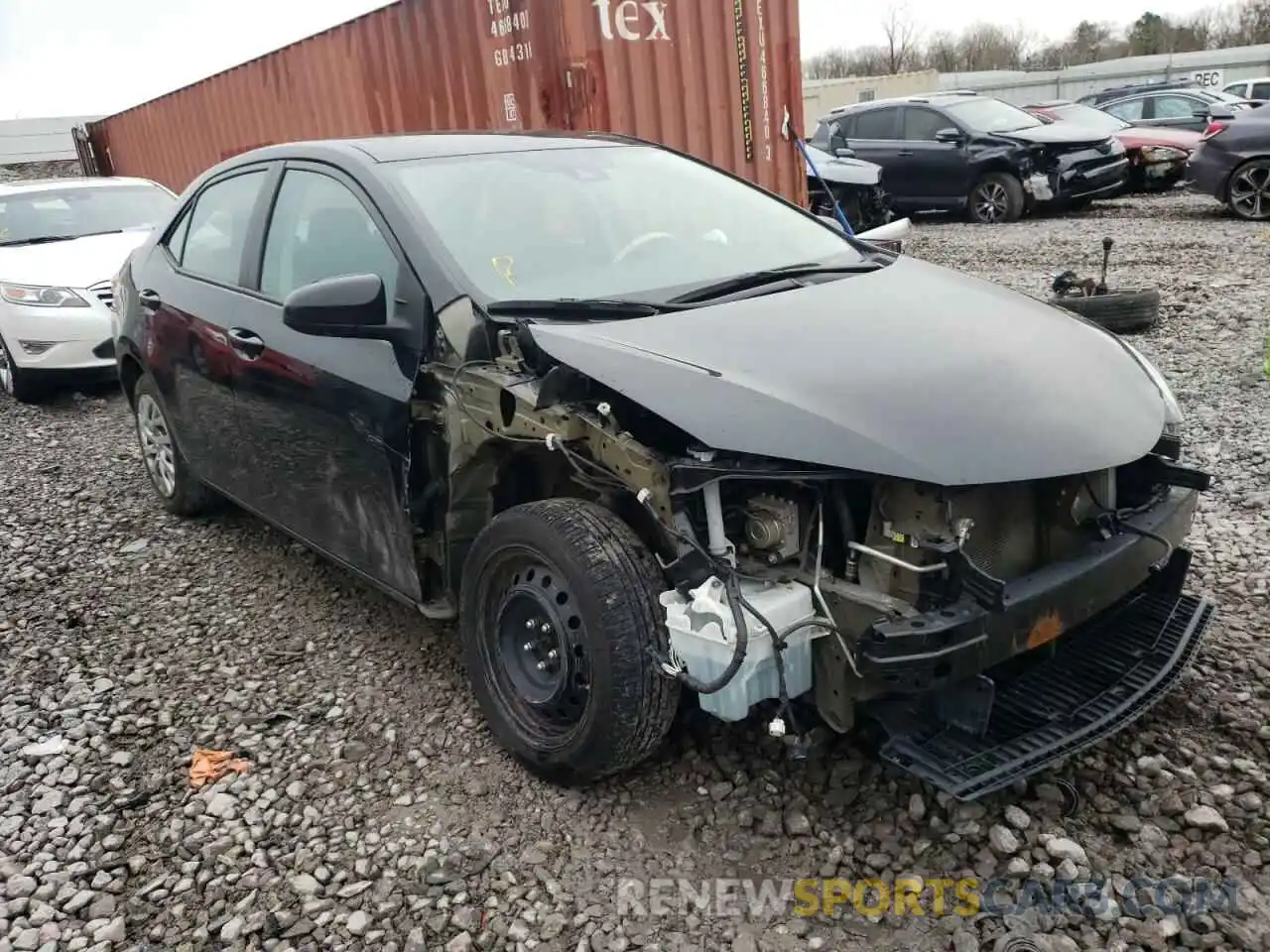 1 Photograph of a damaged car 5YFBURHE0KP873564 TOYOTA COROLLA 2019