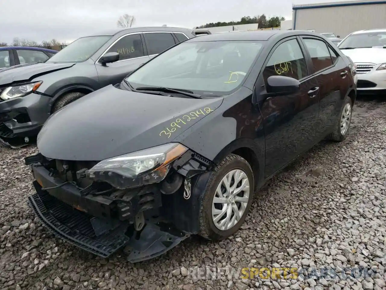 2 Photograph of a damaged car 5YFBURHE0KP873564 TOYOTA COROLLA 2019