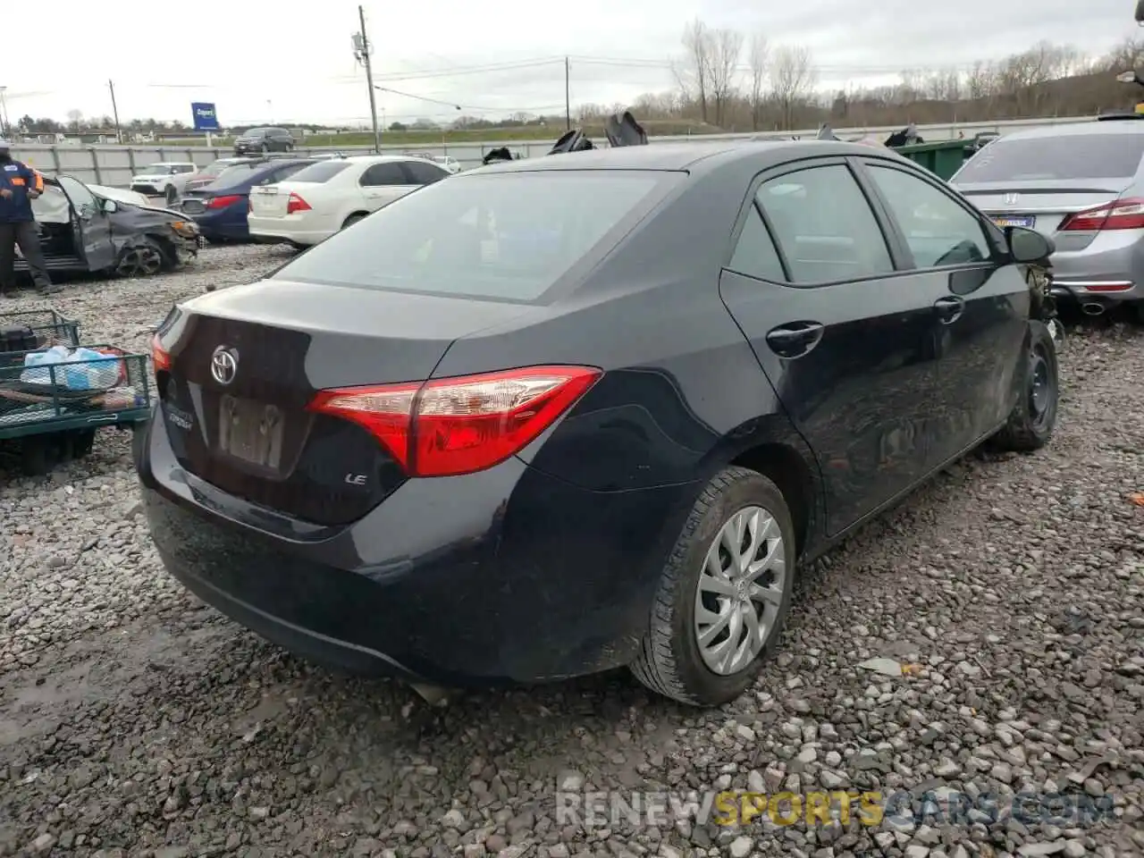 4 Photograph of a damaged car 5YFBURHE0KP873564 TOYOTA COROLLA 2019