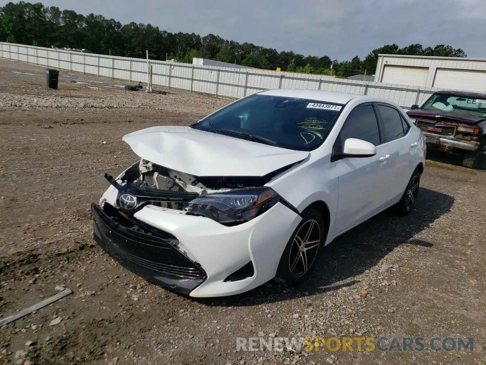 2 Photograph of a damaged car 5YFBURHE0KP873712 TOYOTA COROLLA 2019