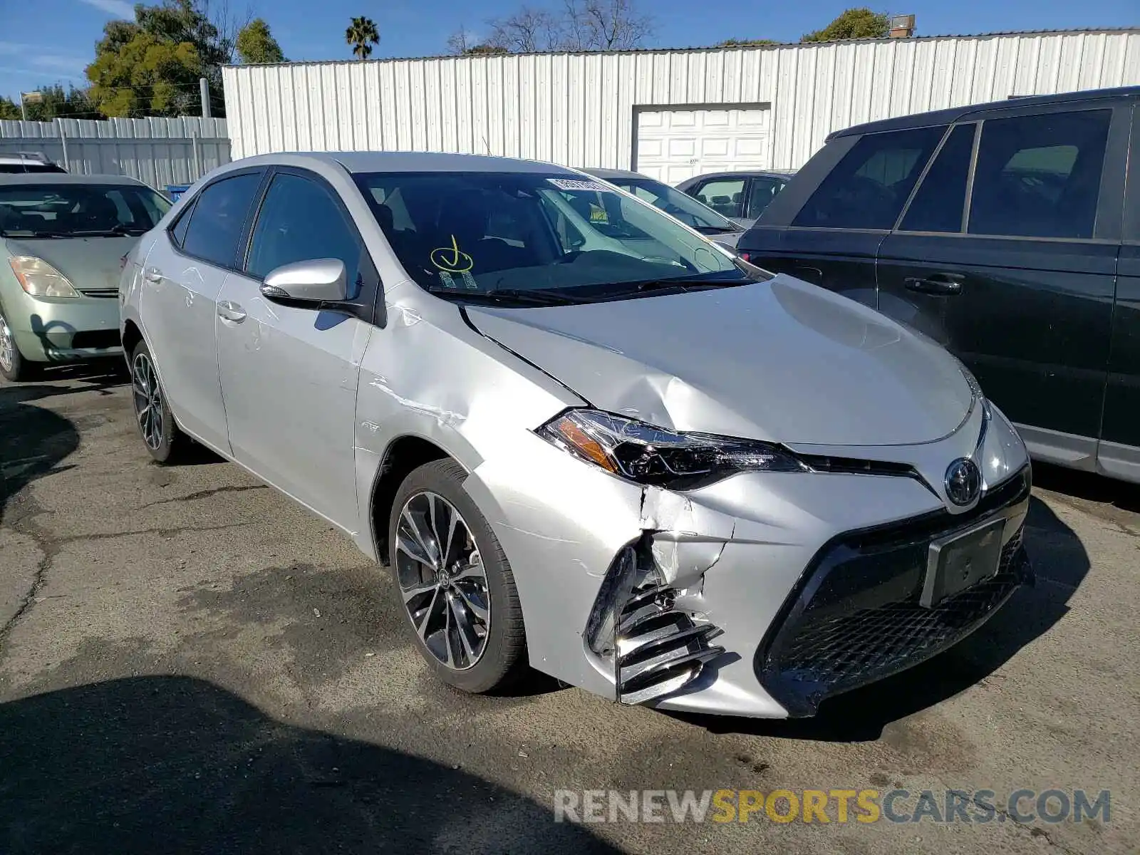 1 Photograph of a damaged car 5YFBURHE0KP873726 TOYOTA COROLLA 2019