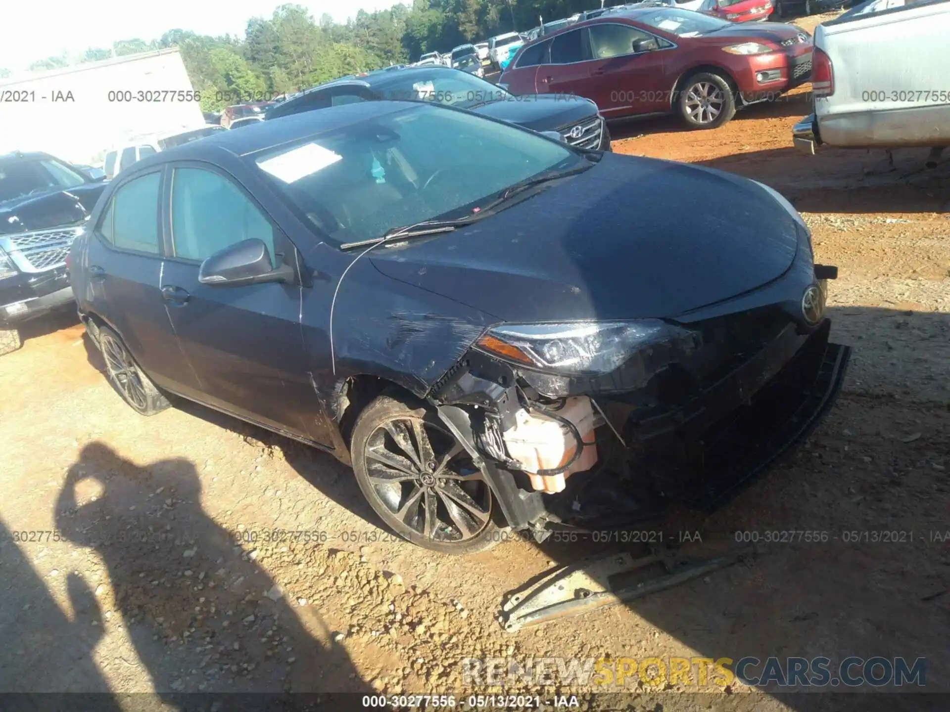 1 Photograph of a damaged car 5YFBURHE0KP873919 TOYOTA COROLLA 2019