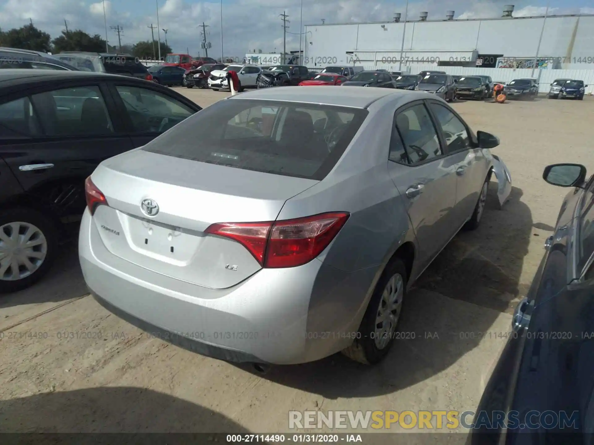 4 Photograph of a damaged car 5YFBURHE0KP873984 TOYOTA COROLLA 2019