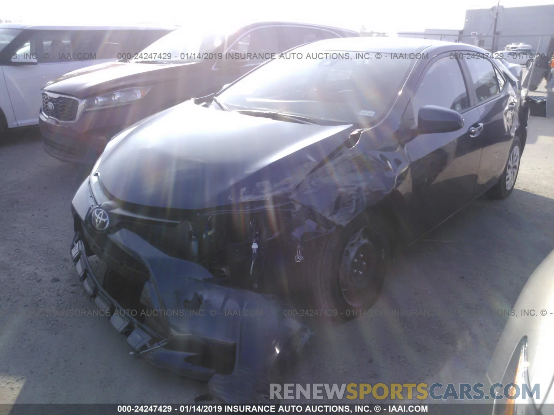 2 Photograph of a damaged car 5YFBURHE0KP874116 TOYOTA COROLLA 2019