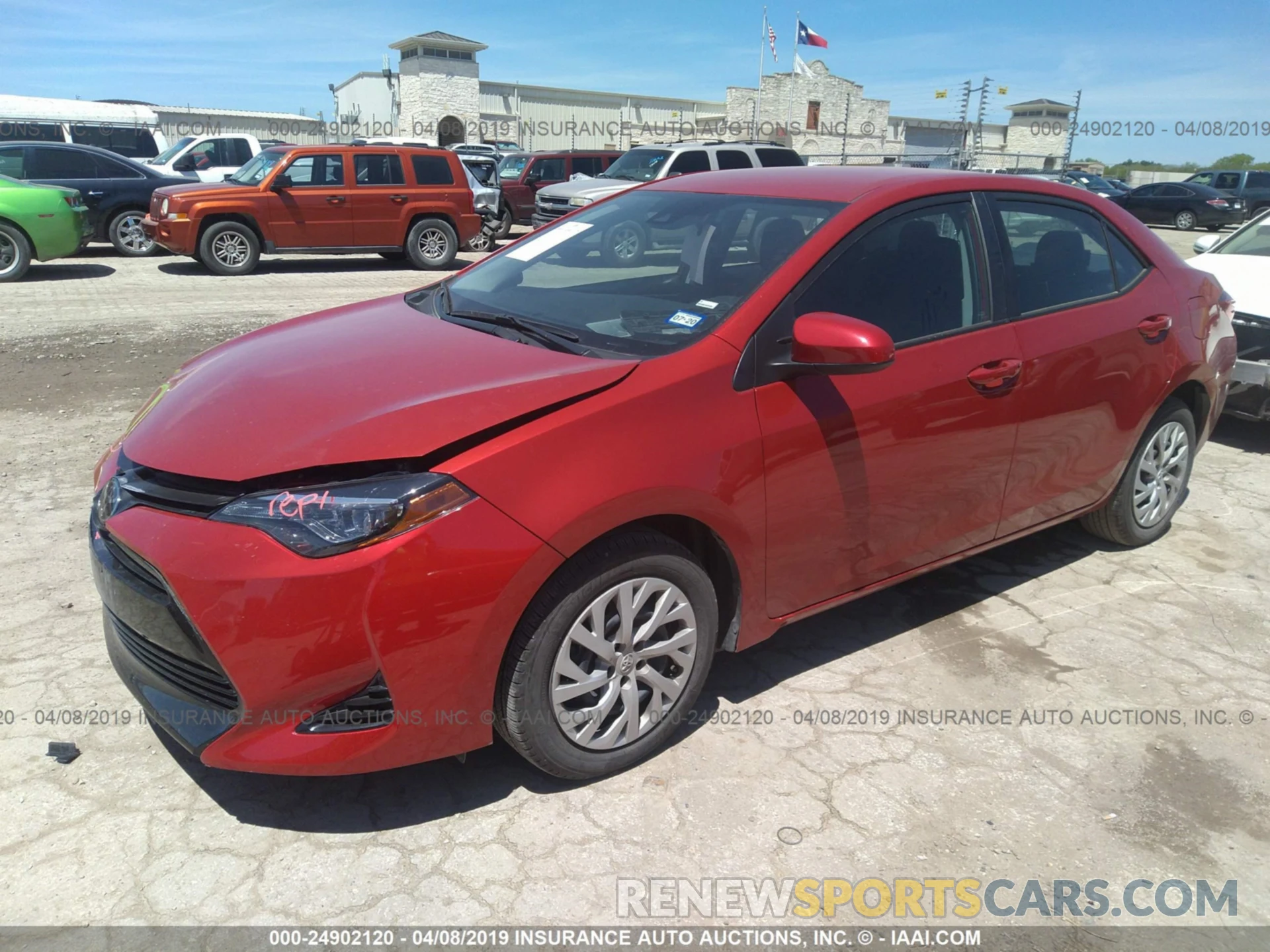 2 Photograph of a damaged car 5YFBURHE0KP874200 TOYOTA COROLLA 2019