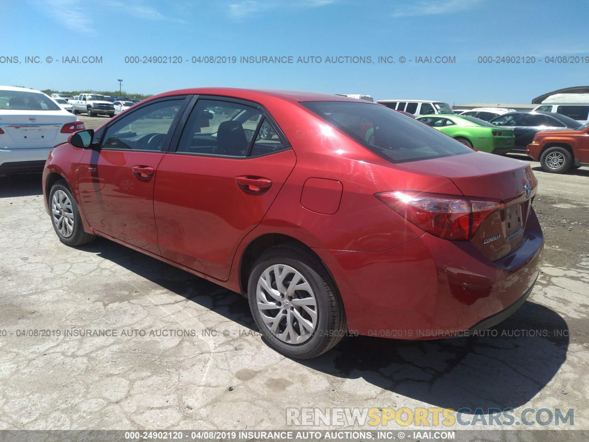 3 Photograph of a damaged car 5YFBURHE0KP874200 TOYOTA COROLLA 2019