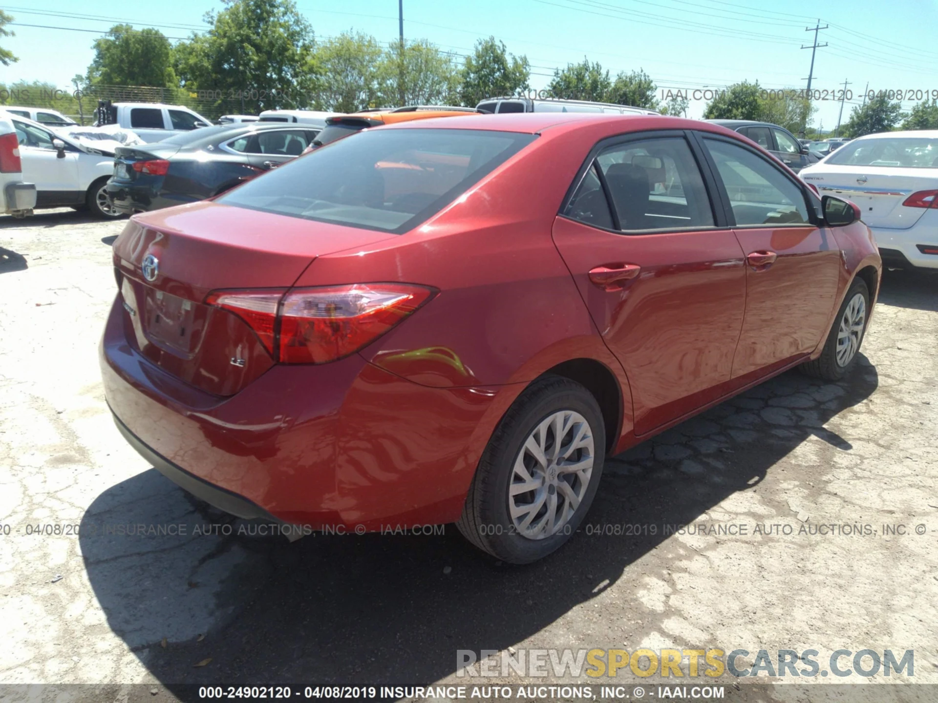 4 Photograph of a damaged car 5YFBURHE0KP874200 TOYOTA COROLLA 2019