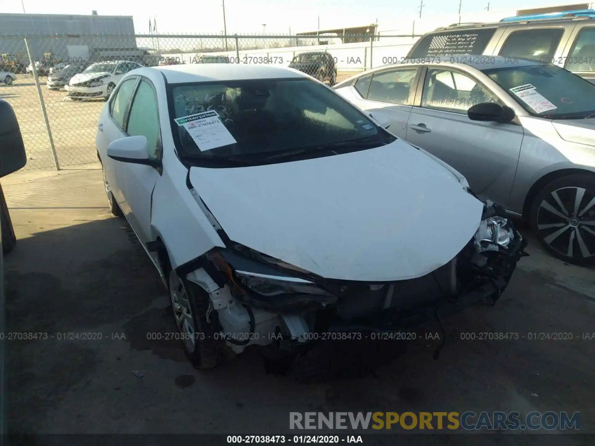 1 Photograph of a damaged car 5YFBURHE0KP874262 TOYOTA COROLLA 2019