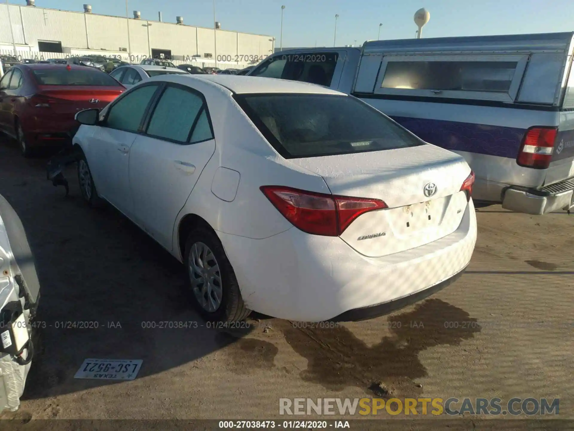 3 Photograph of a damaged car 5YFBURHE0KP874262 TOYOTA COROLLA 2019