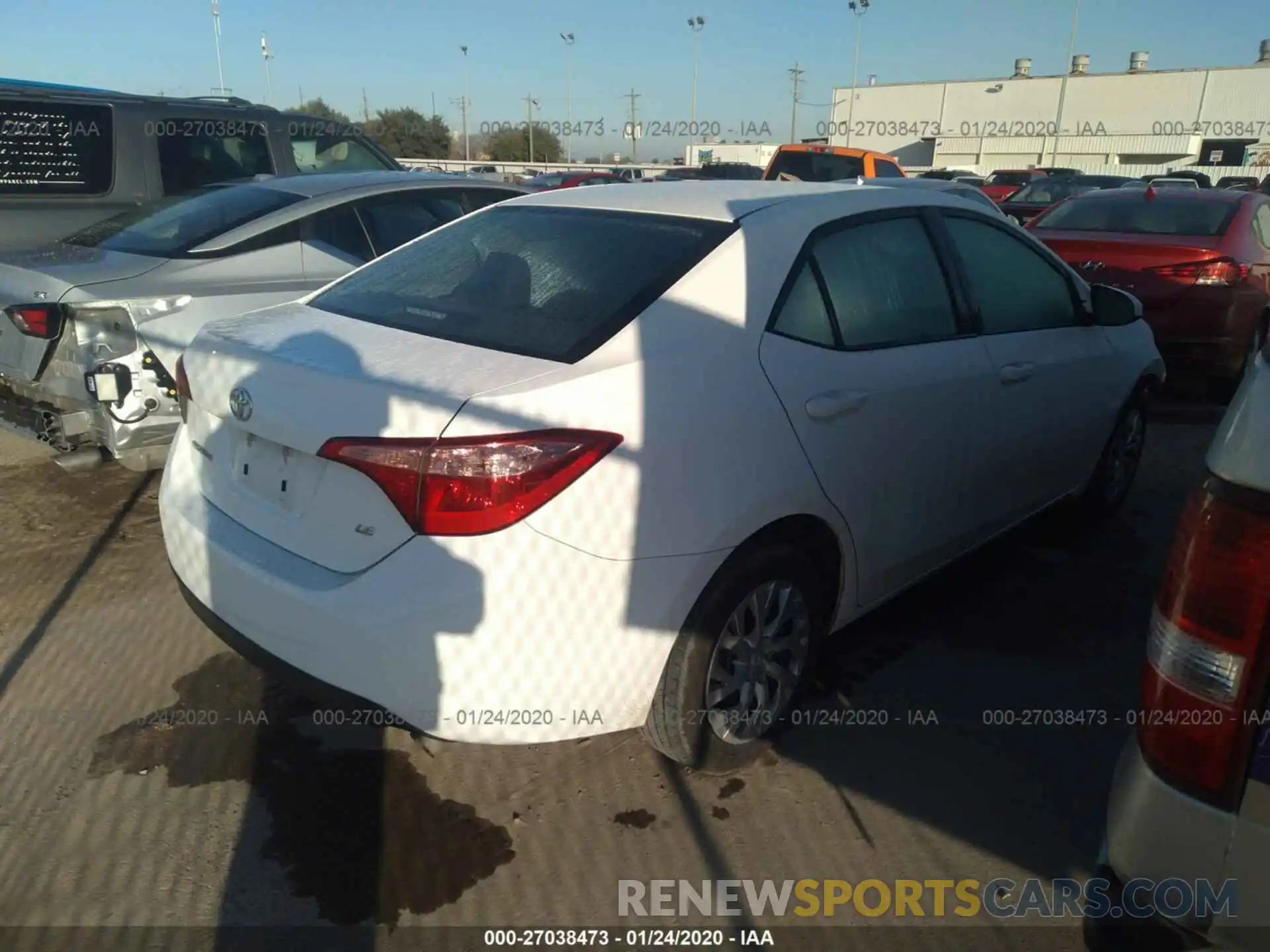 4 Photograph of a damaged car 5YFBURHE0KP874262 TOYOTA COROLLA 2019