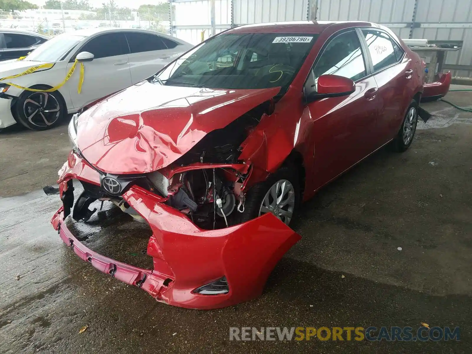 2 Photograph of a damaged car 5YFBURHE0KP874276 TOYOTA COROLLA 2019