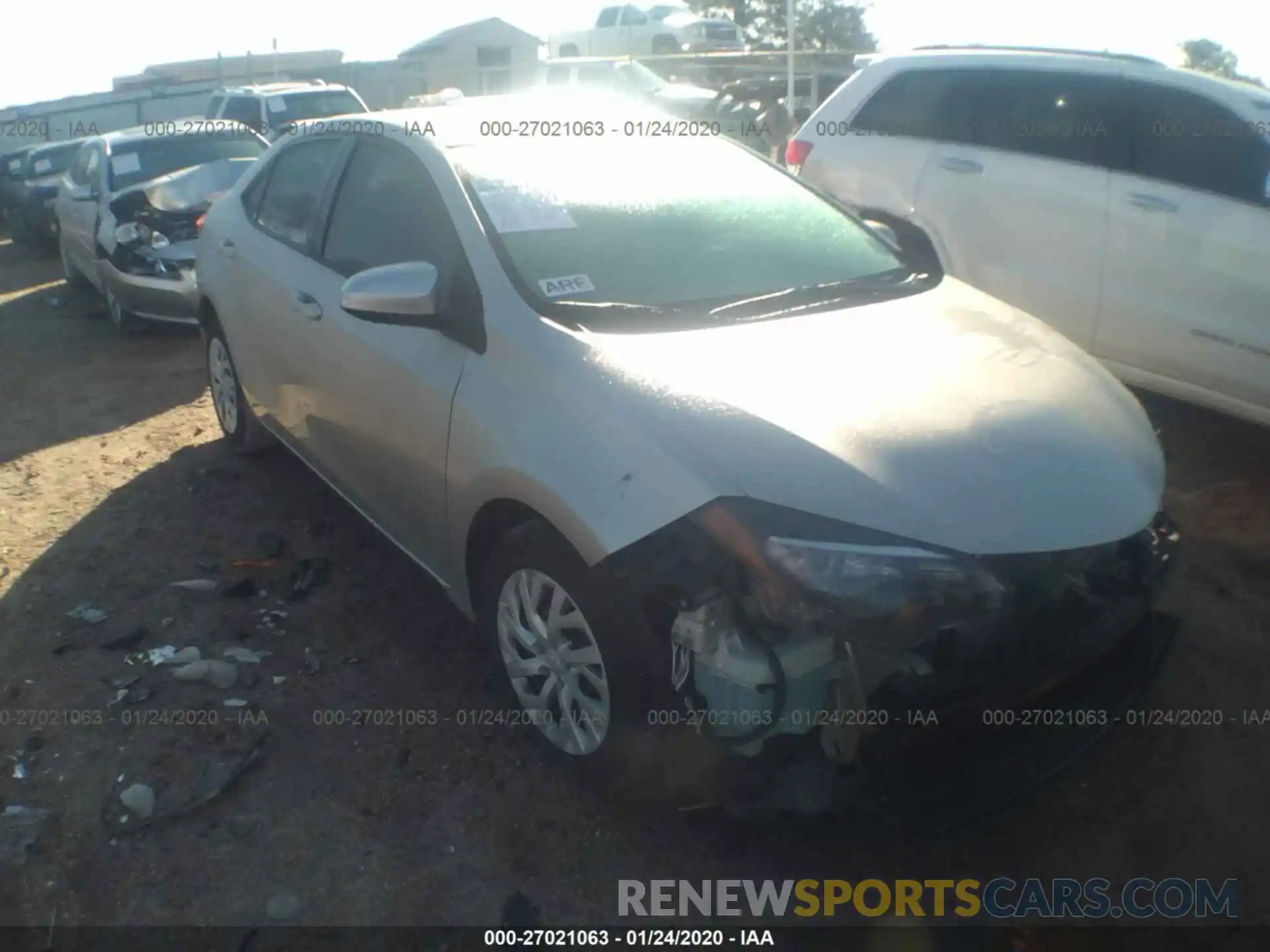 1 Photograph of a damaged car 5YFBURHE0KP874889 TOYOTA COROLLA 2019