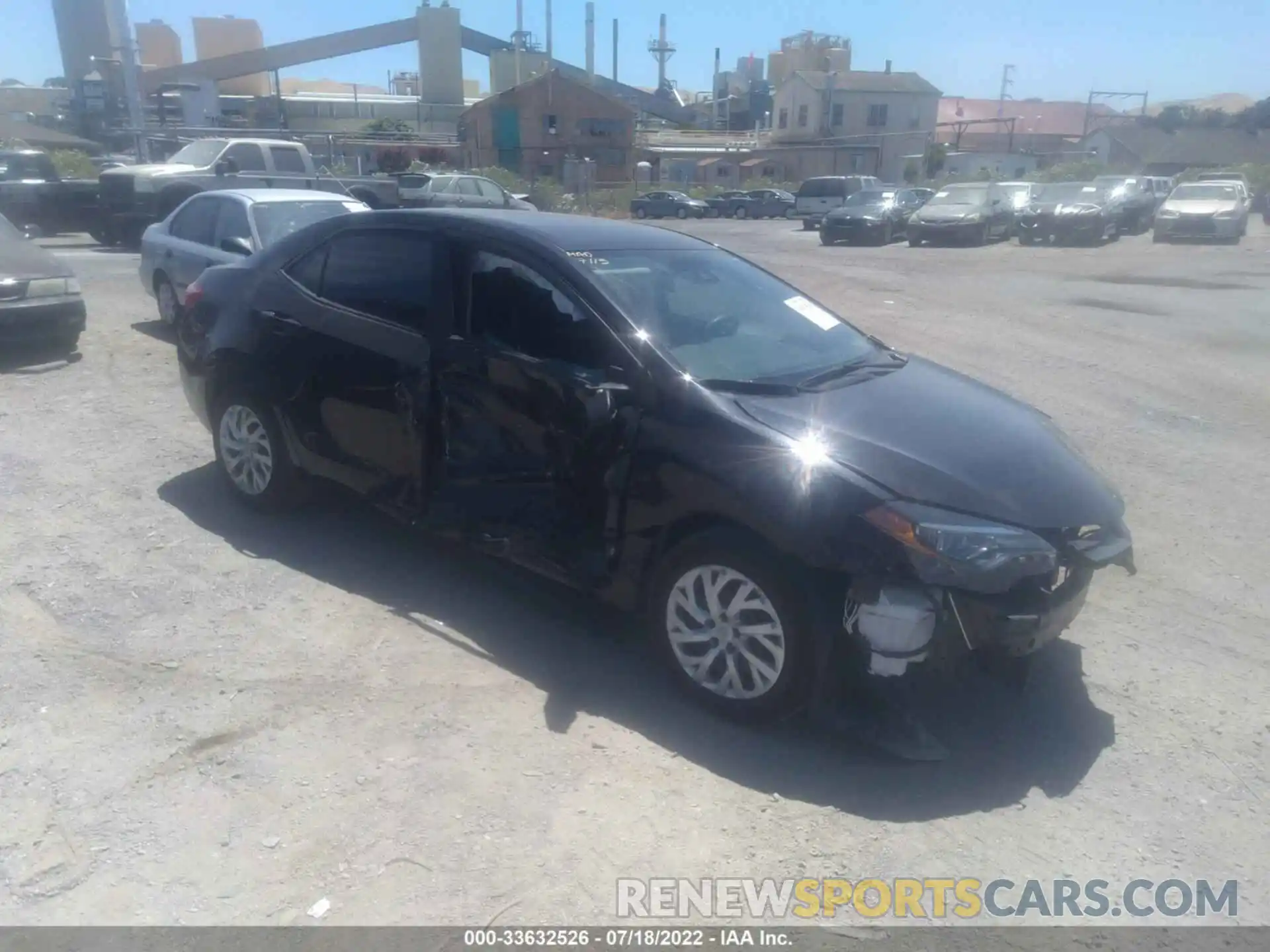 1 Photograph of a damaged car 5YFBURHE0KP874990 TOYOTA COROLLA 2019