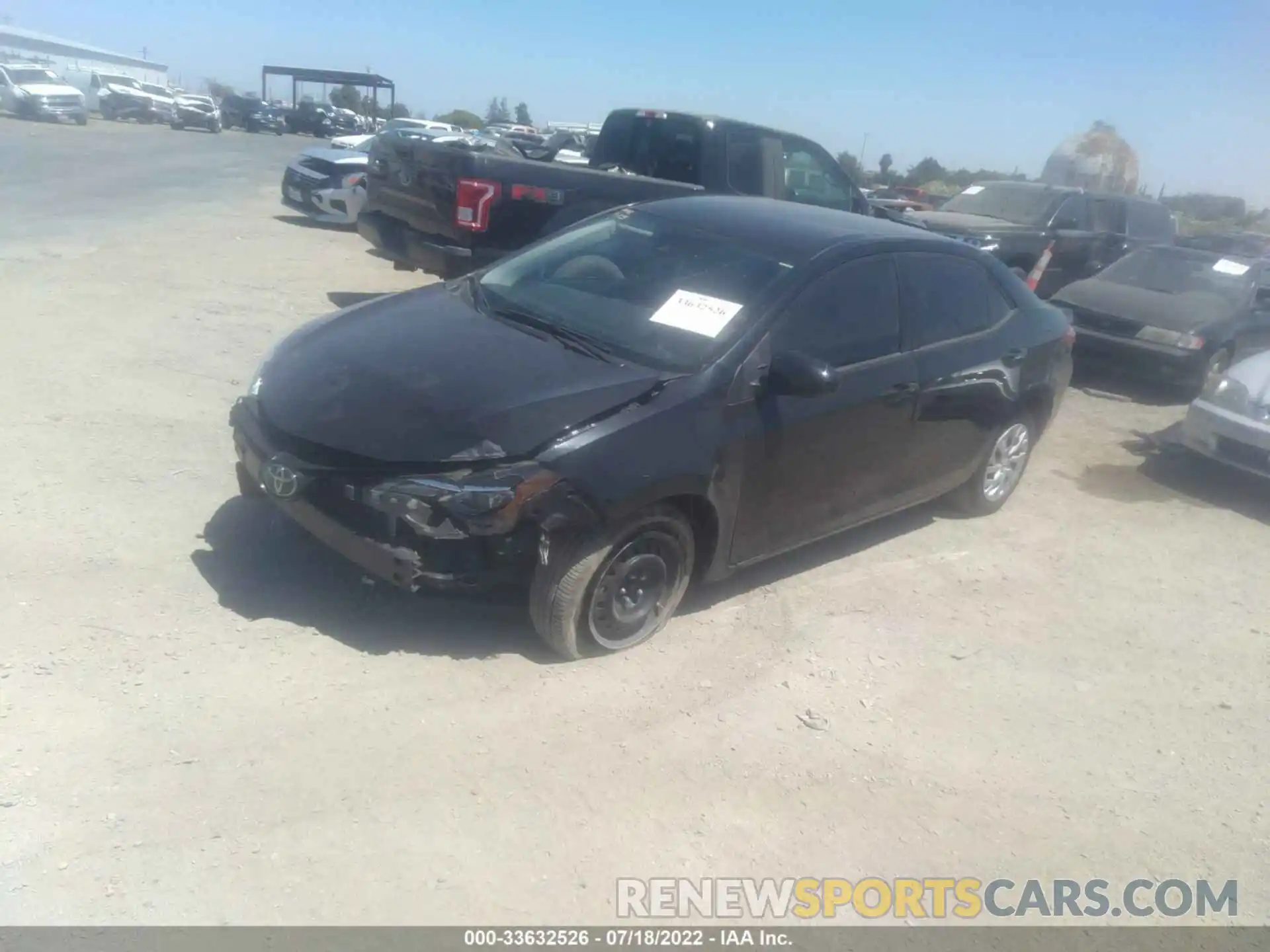 2 Photograph of a damaged car 5YFBURHE0KP874990 TOYOTA COROLLA 2019