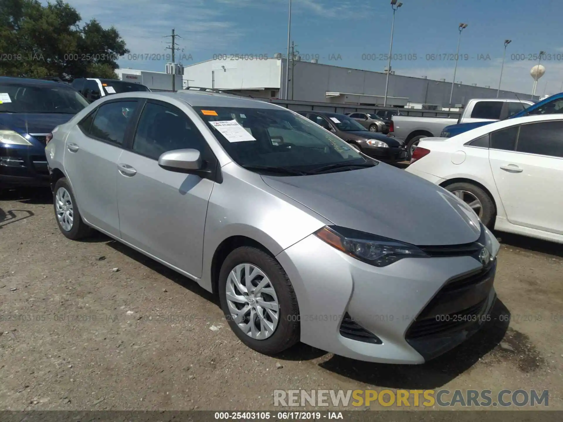 1 Photograph of a damaged car 5YFBURHE0KP875220 TOYOTA COROLLA 2019