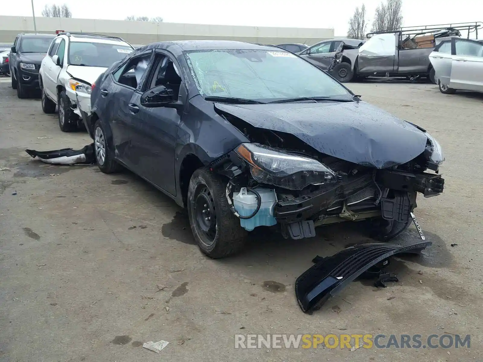 1 Photograph of a damaged car 5YFBURHE0KP875296 TOYOTA COROLLA 2019