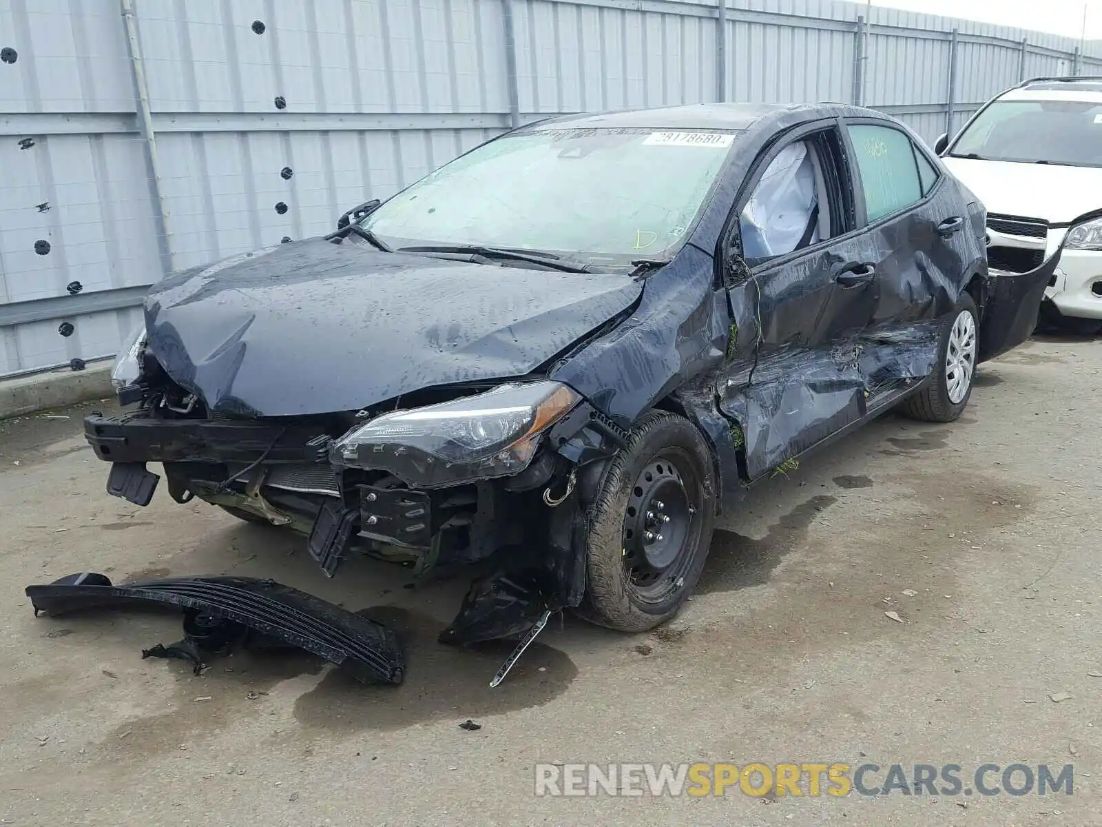 2 Photograph of a damaged car 5YFBURHE0KP875296 TOYOTA COROLLA 2019