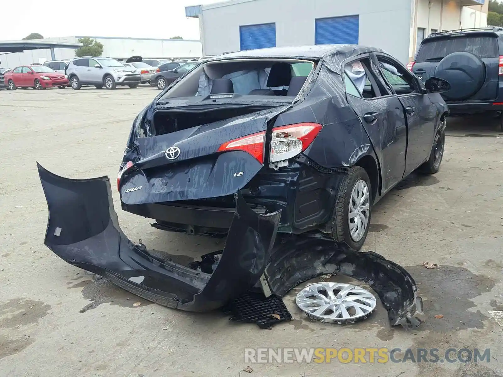 4 Photograph of a damaged car 5YFBURHE0KP875296 TOYOTA COROLLA 2019