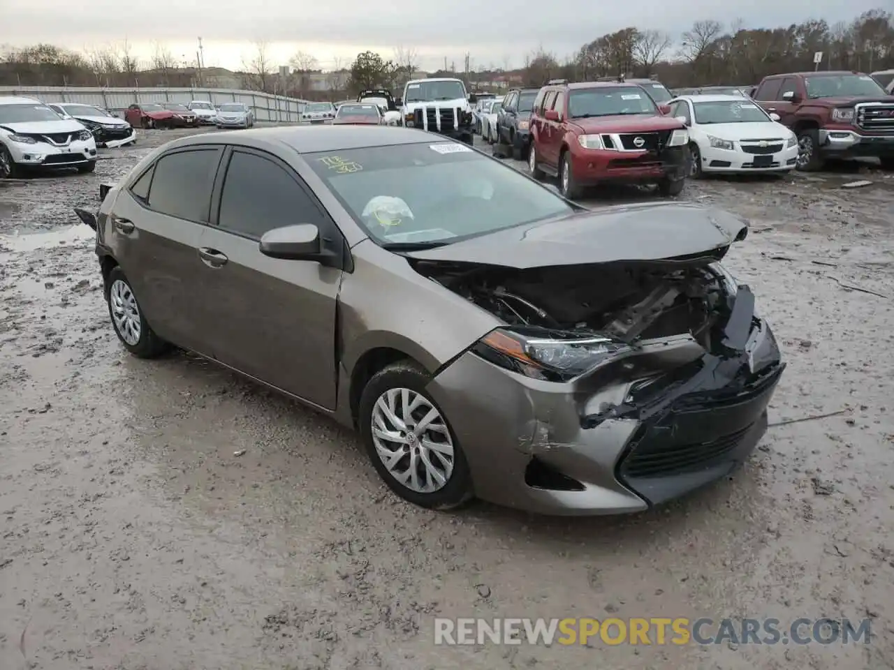 1 Photograph of a damaged car 5YFBURHE0KP875850 TOYOTA COROLLA 2019