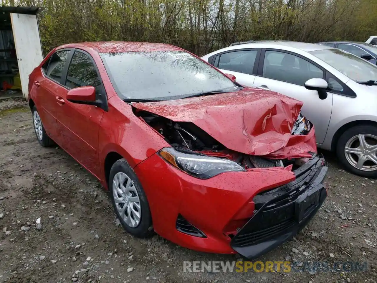 1 Photograph of a damaged car 5YFBURHE0KP875864 TOYOTA COROLLA 2019