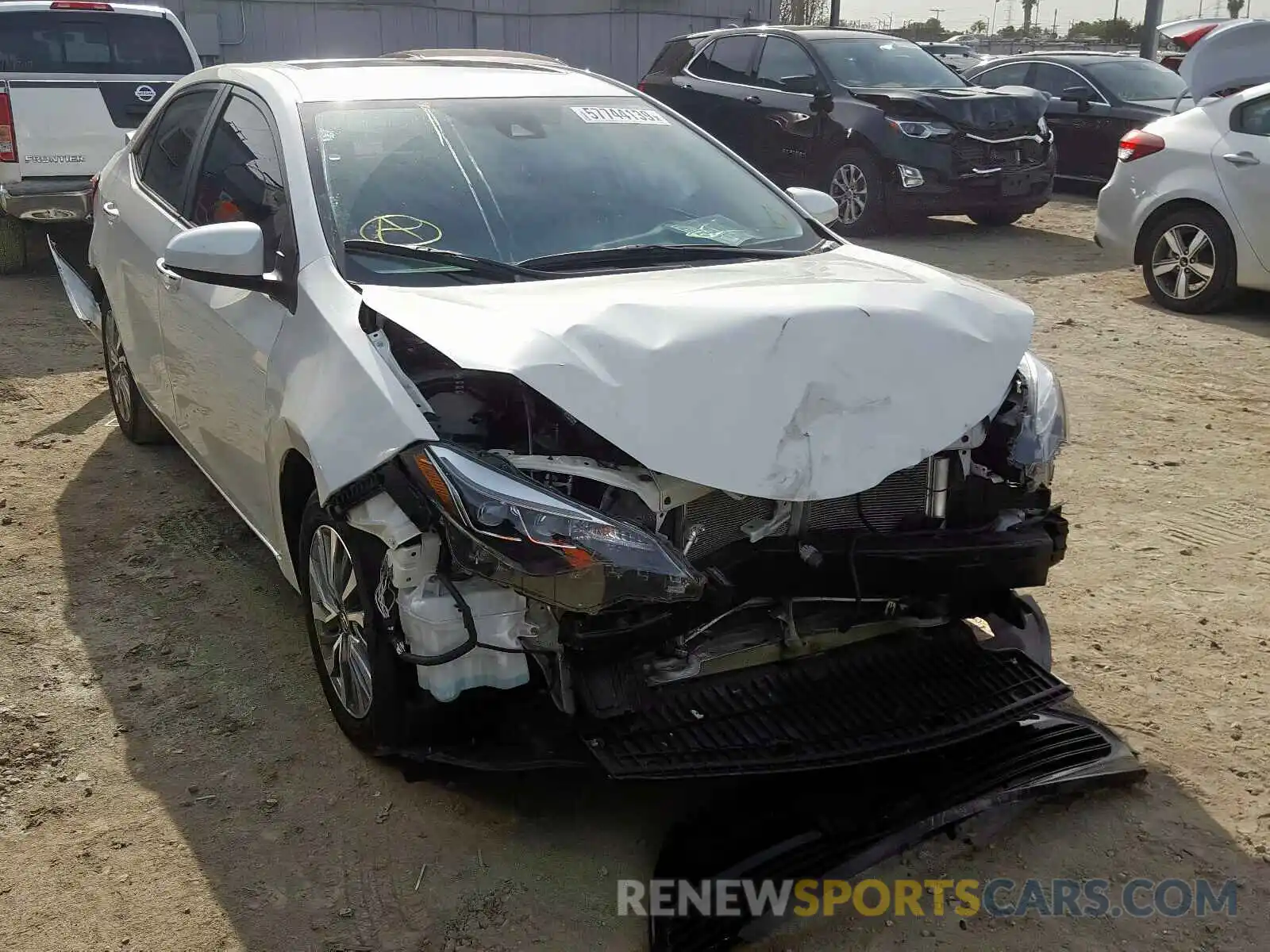 1 Photograph of a damaged car 5YFBURHE0KP875976 TOYOTA COROLLA 2019