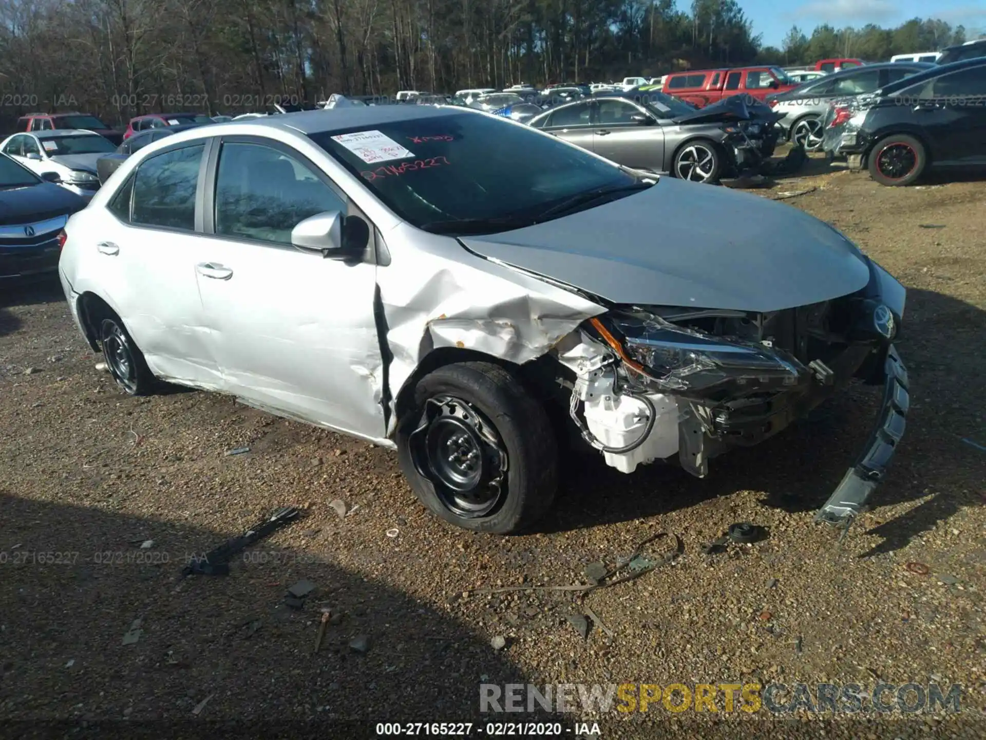 1 Photograph of a damaged car 5YFBURHE0KP875993 TOYOTA COROLLA 2019