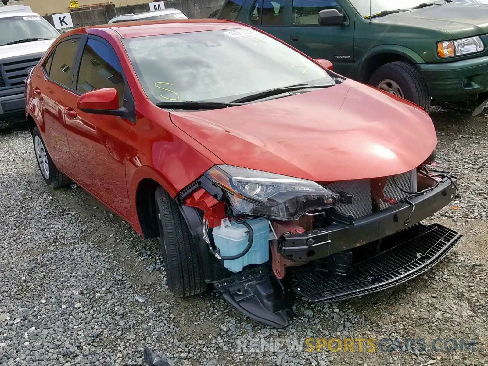 1 Photograph of a damaged car 5YFBURHE0KP876349 TOYOTA COROLLA 2019