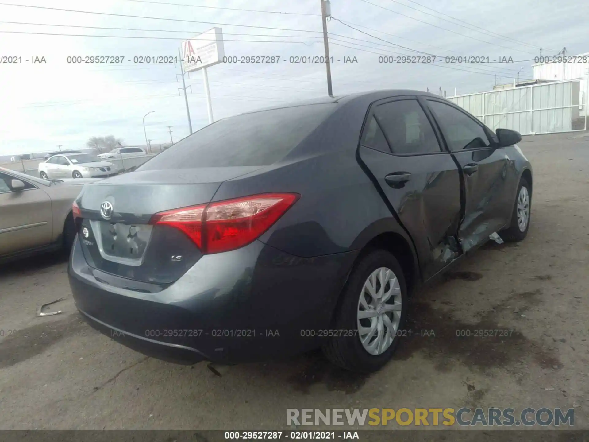 4 Photograph of a damaged car 5YFBURHE0KP877100 TOYOTA COROLLA 2019