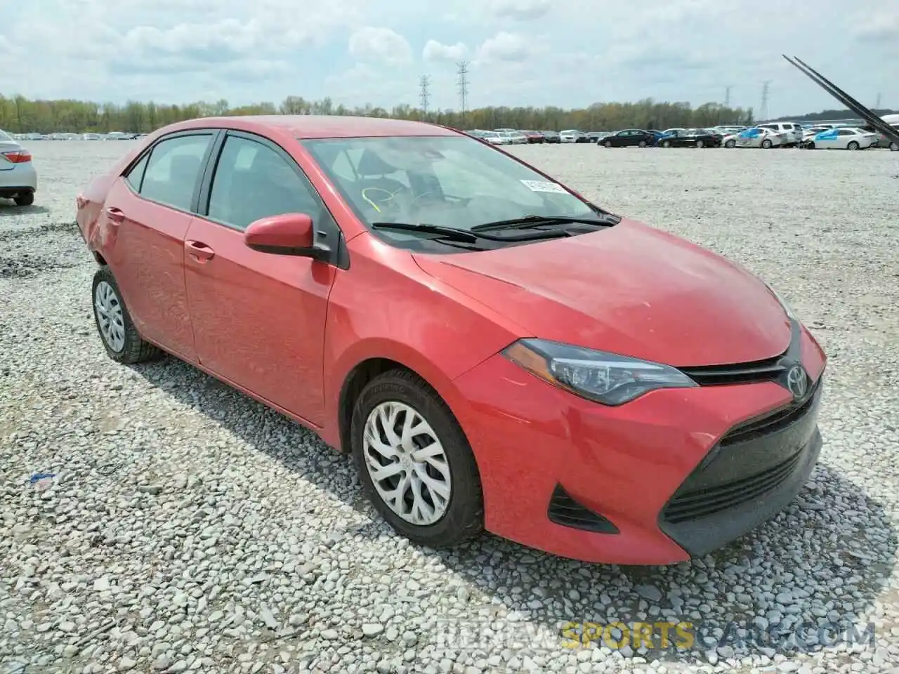 1 Photograph of a damaged car 5YFBURHE0KP877548 TOYOTA COROLLA 2019