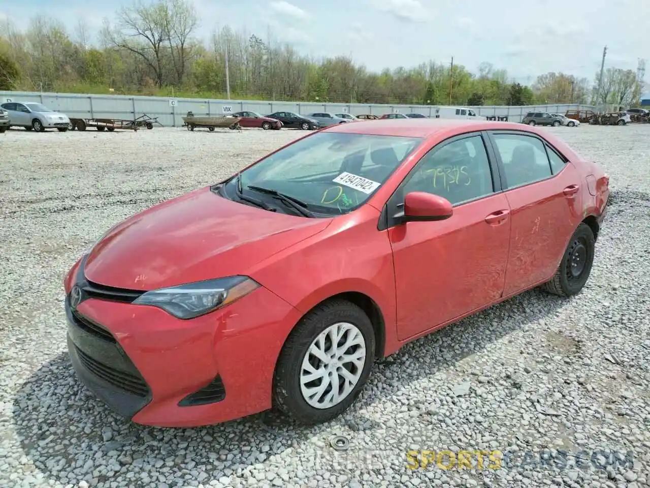 2 Photograph of a damaged car 5YFBURHE0KP877548 TOYOTA COROLLA 2019