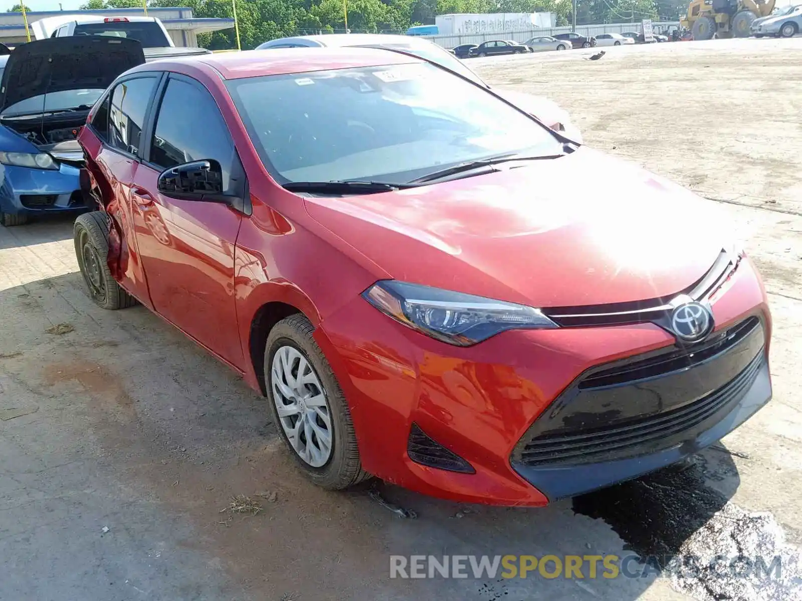 1 Photograph of a damaged car 5YFBURHE0KP877632 TOYOTA COROLLA 2019