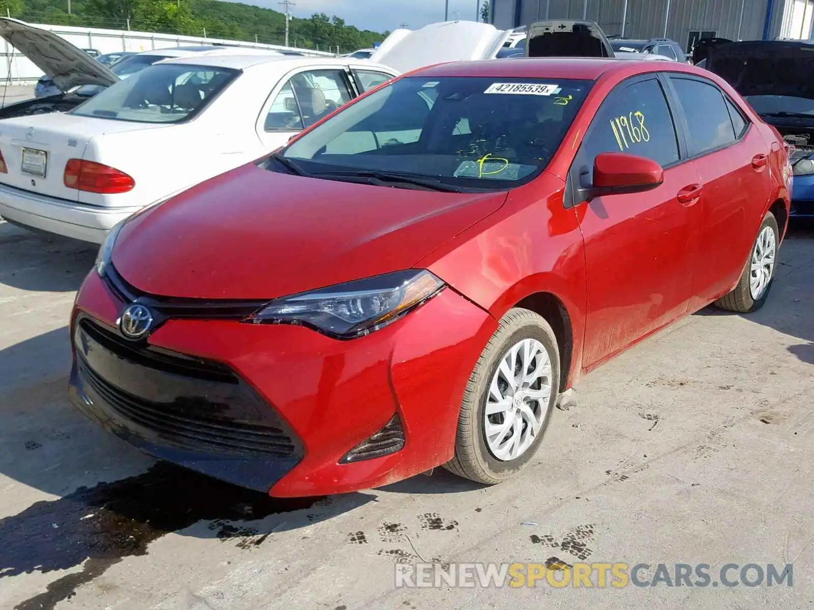 2 Photograph of a damaged car 5YFBURHE0KP877632 TOYOTA COROLLA 2019