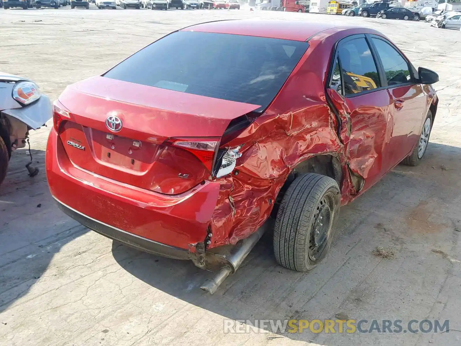 4 Photograph of a damaged car 5YFBURHE0KP877632 TOYOTA COROLLA 2019