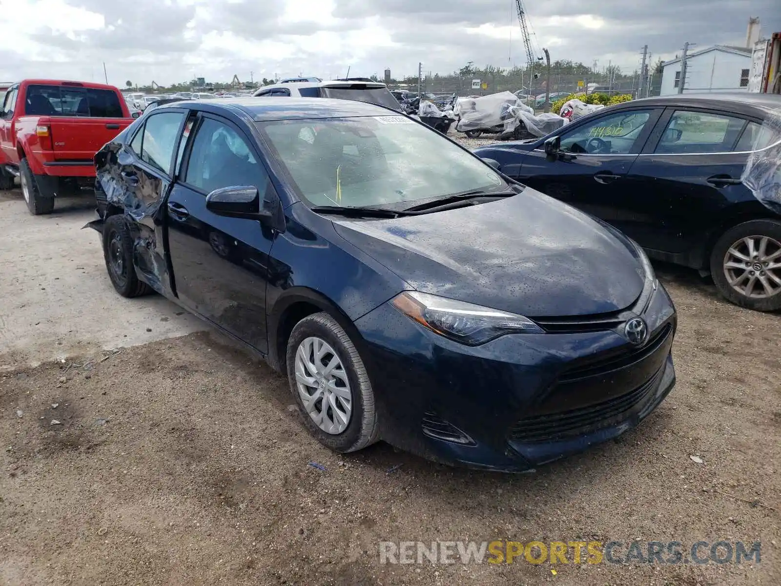 1 Photograph of a damaged car 5YFBURHE0KP877811 TOYOTA COROLLA 2019