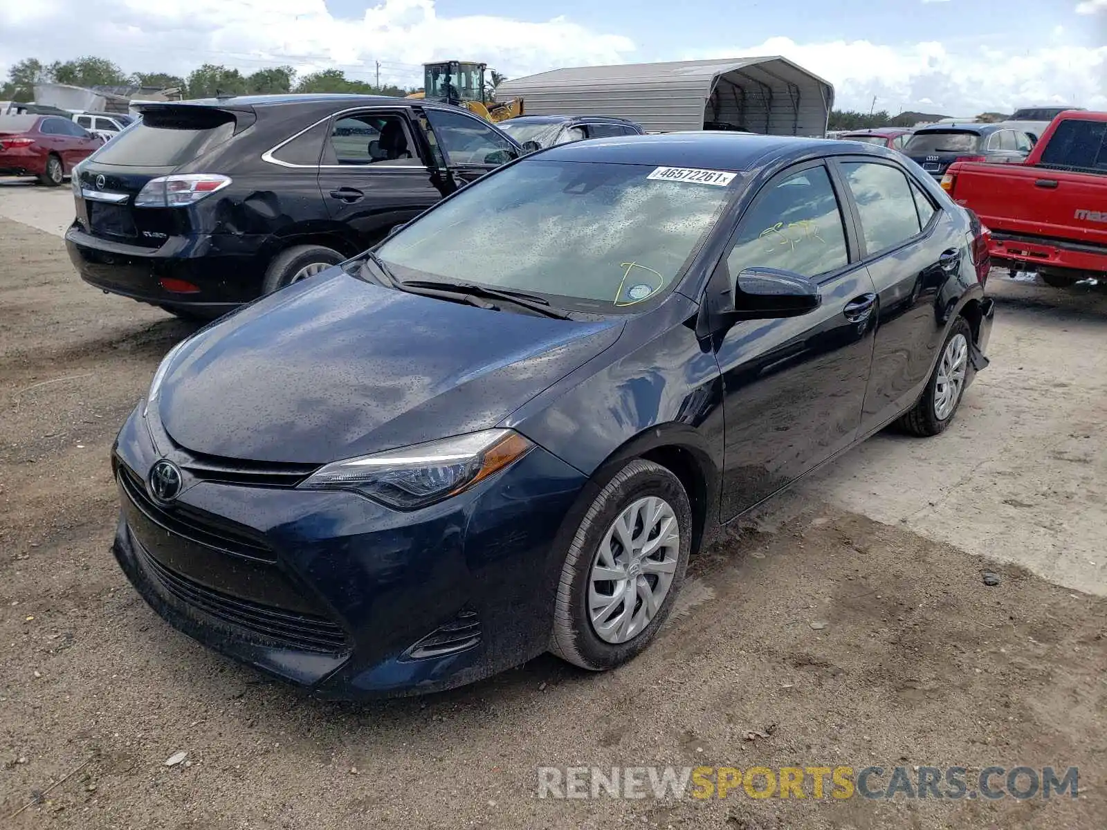 2 Photograph of a damaged car 5YFBURHE0KP877811 TOYOTA COROLLA 2019